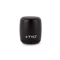 TYLT Mini Boom Bluetooth Speaker (Black) 3W Output on Bluetooth 4.2 & Up to 4 Hours of Playback on One Charge from This Portable Wireless Speaker with Microphone, Includes Micro USB Charging Cord