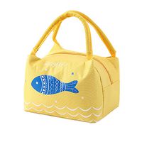 XGao Lunch Bags Tote Bag Reusable Insulated Thermal Cooler Pouch Box Organizer Large Lunch Packet Holder Lunch Container for Outdoor Travel Picnic Women Men Adults Kids Nurse Teacher Work (YE)