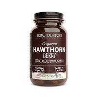 Primal Health Foods | Organic Hawthorn Berry | 1,000 mg Vegetarian Capsules
