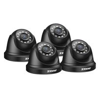 ANNKE 4-Packed HD-TVI 1080P Home Security Surveillance Cameras, 1080P Day Night Vision, IP66 Weatherproof Housing