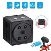 Mini Hidden Camera, 1080P HD Wireless Security Camera, Night Vision Baby Nanny Pet Cam, Portable Motion Detection Cop Cam, Small Body Hidden Cam for Home, Office, Car, Outdoor, Hiking, Cycling