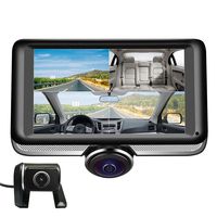 LUU Dash Cam 360˚ Panorama Front Camera and Rear Camera for Cars, Dual Dashboard Camera Recorder for Taxi Driver