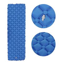 Fine Outdoors Camping Sleeping Pad, Ultralight Inflatable Camping Mat Pad for Backpacking & Hiking Durable Insulated Sleeping Mat, Compact Carrying Bag (Blue)