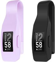 SmartHer Clip for Fitbit Inspire or Inspire HR Holder Accessory, Black&Purple.