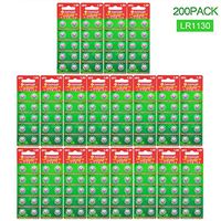 Beidongli 200 Pack AG10 LR1130, LR54, LR54, AG10 Battery 1.5V Button Coin Cell Batteries