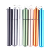 Gallity Portable Telescopic Stainless Steel Straws, Reusable Food-grade Travel Drinking Straws with Stainless Steel Case (Gray)