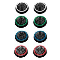 Dongguo 4 Pairs 8 Pcs Silicone Cap Joystick Thumb Grip Protect Cover for Ps3 Ps4 Xbox 360 Xbox One Wii U Game Controllers
