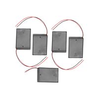 Vanki Battery Holder Battery Case Battery Box (3xAA Wired ON/OFF Switch w Cover)5PC