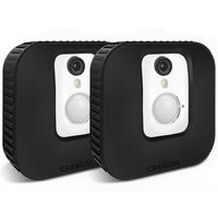 Fintie Blink Indoor Camera Silicone Skin, Soft Silicone Anti-Scratch Protective and Camouflaged Case Cover Accessories for Blink Indoor Home Security Camera, 2 Pack Black