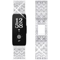 Goton Jewelry Band Compatible for Fitbit Inspire HR Band, Inspire Band, Women Men Diamond Bling Crystal Stainless Metal Replacement Strap Compatible with Fitbit Inspire HR and Inspire (Silver)