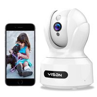 VISON Baby Monitor, WiFi pet Camera, FHD1080P Dog Camera, Wireless IP Camera, Home Security Camera with Alexa, Motion and Sound Detection, Motion Tracking, Two-Way Audio