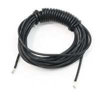 uxcell Black 20AWG Household Appliance Industrial Silicone Cable 300cm