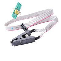 OctagonStar SOP8 SOIC8 Flash Chip IC Test Clips Socket Adpter Programmer BIOS/93/24/25(1 Set)