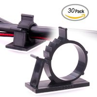 Copapa Adjustable Cable Clips Adhesive Cable Clips, Wire Clips, Car Cable Organizer, Cable Wire Management, Drop Cable Clamp Wire Cord Tie Holder for Car, Office (XX-Large, Black)
