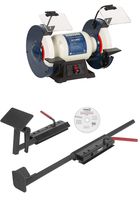 ONEWAY WOLVERINE Lathe Tool Grinding Jig on RIKON 8 inch Low Speed Bench Grinder