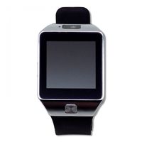 Veme Bluetooth Smart Watch with Touch Screen, Camera, Sim Card Support for iOS, Andriod Mobiles and iPhones (Black Strap/Silver Frame)