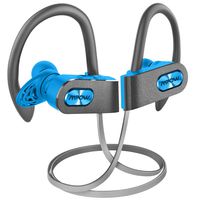 Mpow FLAME2 Bluetooth Headphones Sport, 12Hrs & Bluetooth 5.0 Wireless Sport Earphones, IPX7 Waterproof Running Headphones W/CVC 6.0 Noise Cancelling Mic, Bluetooth Earphones w/Comfort-Slantin, Blue