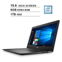 Dell Newest Inspiron 15 3583 15.6-Inch Premium Laptop, Intel Quad Core i7-8565U up to 4.6GHz, Intel UHD 620, 8GB DDR4 RAM, 1TB HDD, USB, HDMI, WiFi, Bluetooth, Windows 10