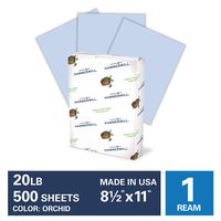 Hammermill Orchid Colored 20lb Copy Paper, 8.5x11, 1 Ream, 500 Total Sheets, Made in USA, Sustainably Sourced From American Family Tree Farms, Acid Free, Pastel Printer Paper, 103770R