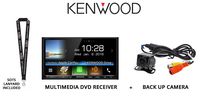 Kenwood DDX6704S 6.2" DVD Receiver with Universal Back Up Camera + SOTS Lanyard