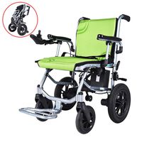 JL-GROUP 2019 New Electric Wheelchair Folding Motorized Power Wheelchairs, Zinger Chair,Fold Foldable Power Compact Mobility Aid Wheel Chair, Powerful Motor Wheelchair,