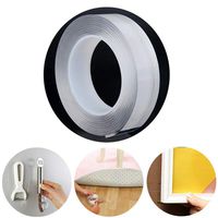 NanoTape,Traceless Washable Adhesive Tape,Reusable Gel Nano Tape Multifunction Clear Double-Sided Removable Tape for Fixing Carpet for Home Wall Room Office Decor (A- 5M/16.4ft, Clear)