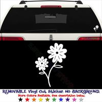 GottaLoveStickerz Daisy Flower Petal Removable Vinyl Decal Sticker for Laptop Tablet Helmet Windows Wall Decor Car Truck Motorcycle - Size (05 Inch / 13 cm Tall) - Color (Matte Yellow)