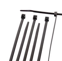 THE CIMPLE CO - 11 inch Black Nylon Zip Ties : Strong Zip Tie, Wire Ties : Indoor and Outdoor Rated - No Tools Needed - Made in The USA, Zip Ties (Wire Ties, Cable Ties), 100 Pack - Black - 11"