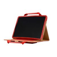 Pro 11 iPad 2018 Case Cover, TechCode Portable Business Style Handbag Slim PU Leather with Handle Pocket Stand Carrying Case Protective Cover Auto Sleep/Wake Function for iPad Pro 11 inch 2018 (Red)