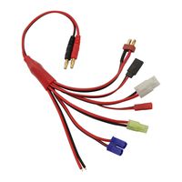 Tenergy "Octopus Charging Harness for TB6,TB6B,TB6AC Balance Charger w/ JST, Mini Tamiya, Tamiya, EC3, Bare Leads, Futaba, and Deans Connectors