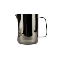 SKYFISH 12.8oz Milk Frothing Pitcher and Espresso Steaming Pitchers,Stainless Steel 18/10 (Black Plated)