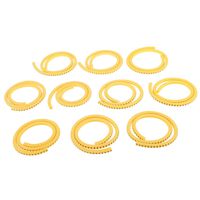 MonkeyJack 1000pcs Yellow Cable Markers Identification Labels Managment Number 0-9 Zero to Nine Assorted Size - 1.5mm² EC-0