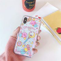 for iPhone Xs Max Case Cover, Japan Anime Cartoon Sailor Moon Case Shockproof Air Cushion Silicone Soft Phone Case Back Cover for iPhone Xs Max XR 6S 7 8 Plus (Moon, for iPhone X/Xs)