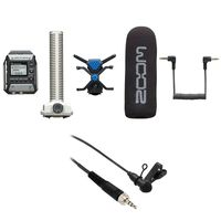 Zoom F1 Field Recorder with Shotgun Microphone plus Senal OLM-2 Lavalier Microphone
