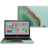 Mightyskins Skin Compatible with Hp Pavilion X360 14" (2017) - Green Agate | Protective, Durable, and Unique Vinyl Decal Wrap Cover | Easy to Apply, Remove, and Change Styles | Made in The USA