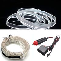 HomDSim 118inch 300cm Auto Car Interior Decor LED Neon Light Lamp Glow EL Wire String Strip 12V (394inch/1000cm, white)
