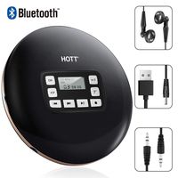 Portable CD Player with Bluetooth and Headphones, Personal Compact Disc MP3 CD Music Walkman Player with LCD Display, Discman CD Player for Car Use, Anti-Skip Shockproof, Gift for Students, Kids