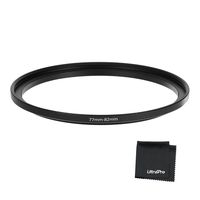 UltraPro Step-Up Adapter Ring 77mm Lens to 82mm Filter Size