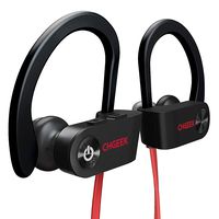 Bluetooth Headphones, Wireless Headphones Waterproof IPX7 Headsets for Workout, 9 Hours Playing Time HD Stereo Earbuds, Sports Earphones with Microphone, Black