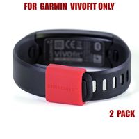 BANDCUFFS Brand Security Loop for Garmin Vivofit; Select Your Color; 2-PACK (Rich Red)