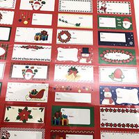 Cristmas Gift Tags Labels 96 Count with 48 Different Designs Xmas Gift Labels Best for Gifts Presents, Wrapping Paper and Gift Bags