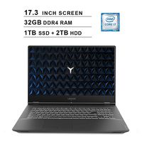 Lenovo 2019 Legion Y540 17.3 Inch FHD IPS Gaming Laptop (9th Gen Intel 6-Core i7-9750H up to 4.5 GHz, 32GB RAM, 1TB PCIe SSD + 2TB HDD, Nvidia GeForce GTX 1660 Ti, Bluetooth, WiFi, HDMI, Windows 10)