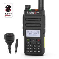 Radioddity GD-77 Dual Band Dual Time Slot DMR Digital/Analog Two Way Radio VHF/UHF 1024 Channels Ham Amateur Radio w/Free Programming Cable and Charger, Remote Speaker Mic