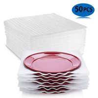 ORIGA 50-Count Packing Supplies Cushion Foam Sheets 12" x 12" Safely Wrap to Protect Dishes China Glasses Plates Fragile Items for Moving Boxes