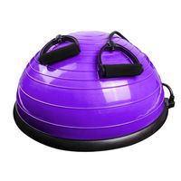 Lana Yoga Hemisphere, Yoga Ball Bola Pilates Balance Ball Gym Sports Equipment Explosion-Proof 4 Colors (Color : B)