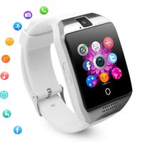 Bluetooth Smart Watch Touch Screen Smartwatch Phone Camera Fitness Tracker Sleep Monitor Sync Calls Watch Compatible with Android Phones Samsung Galaxy S10 S9 S8 J8 J7 J6 LG Xiaomi Women Girls White