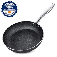Frying Pan 9.5 Inch, Stone-Derived Nonstick Coating Skillets, Stainless Steel Handle Cooking Pan, Induction Compatible, Oven Safe, Dishwasher Safe, Granite/Gift Box Included