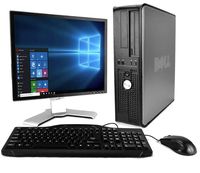 Dell Optiplex - Intel Core 2 Duo @ 2.3ghz - New 4gb RAM - 250gb HDD - Windows 10 Home- With 17in LCD Monitor Desktop (models vary) - Dvd-rw - New Wifi Adapter - (Renewed)