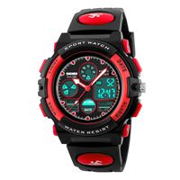 Dodosky Boy Toys Age 5-12, LED 50M Waterproof Digital Sport Watches for Kids Birthday Presents Gifts for 5-13 Year Old Boys - Red