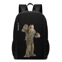 Chew-bacca Peter May-hew School Backpack For Girls Boys Kids Teens,Unisex Lightweight Backpack For Men Women College Schoolbag Laptop Backpack Travel Bookbag 17inch Black